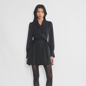 Aritzia Babaton Hyde Satin Mini Dress